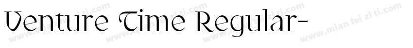 Venture Time Regular字体转换